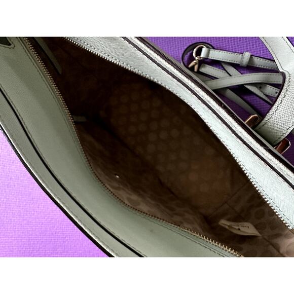 Kate Spade Handbag Crossbody Leather Bag Satchel Large Pockets Purse - Picture 8 of 10